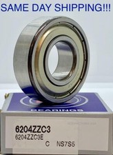 NSK 6204 ZZC3 Deep Groove Radial Ball Bearing 20x47x14mm SAME DAY SHIPPING  