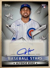ALFONSO RIVAS - 2022 Topps BASEBALL STARS AUTOGRAPHS BLACK #BSA-AR -CHICAGO CUBS