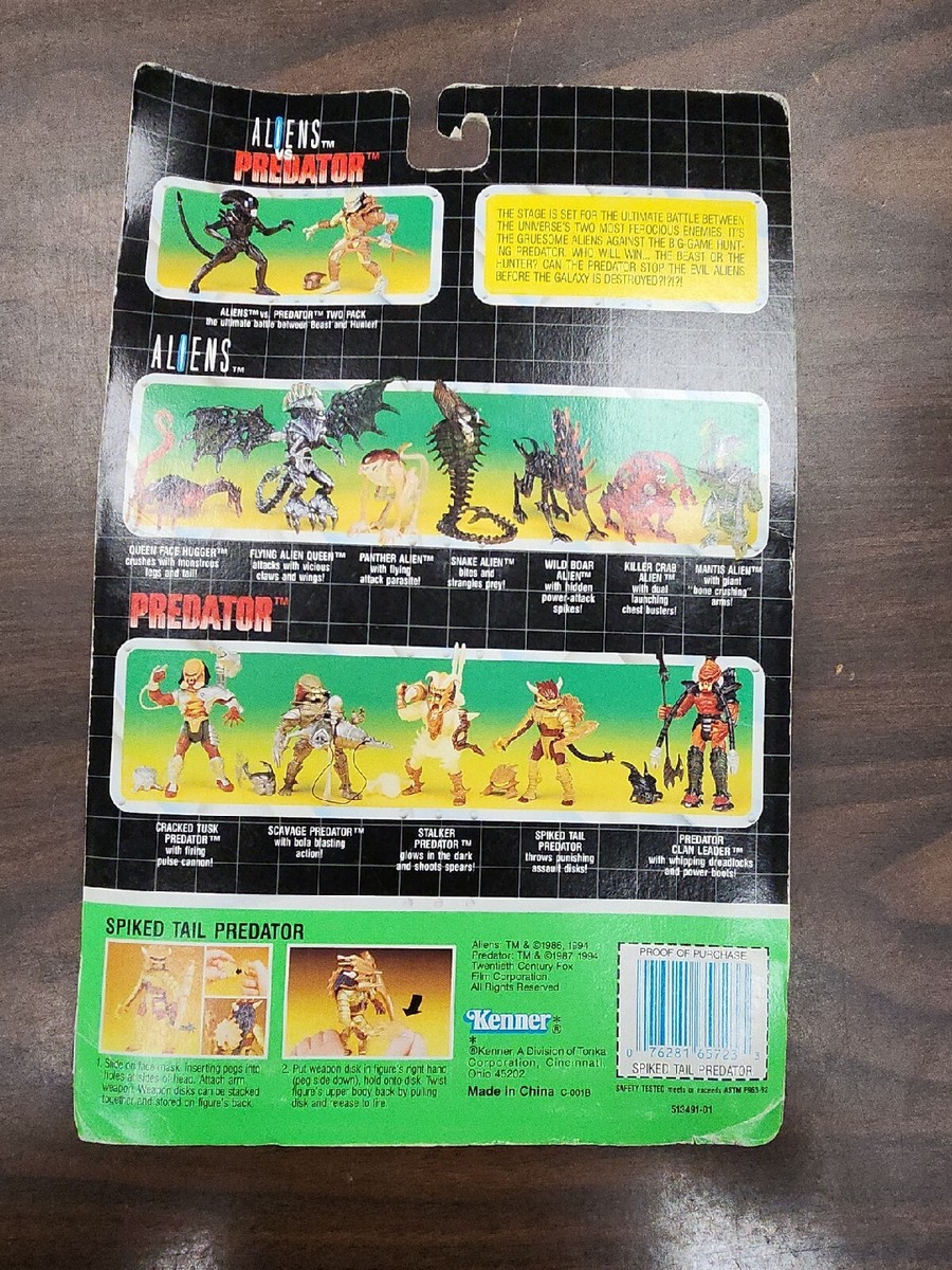 Vintage 1994 Kenner Spiked Tail Predator Action Figure