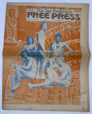 Vintage 1970 San Francisco Free Press Volume 1 Number 9 RARE