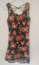 Deb Micro Mini Floral Dress *Y2k* 80's/90's Retro-Sz S/M