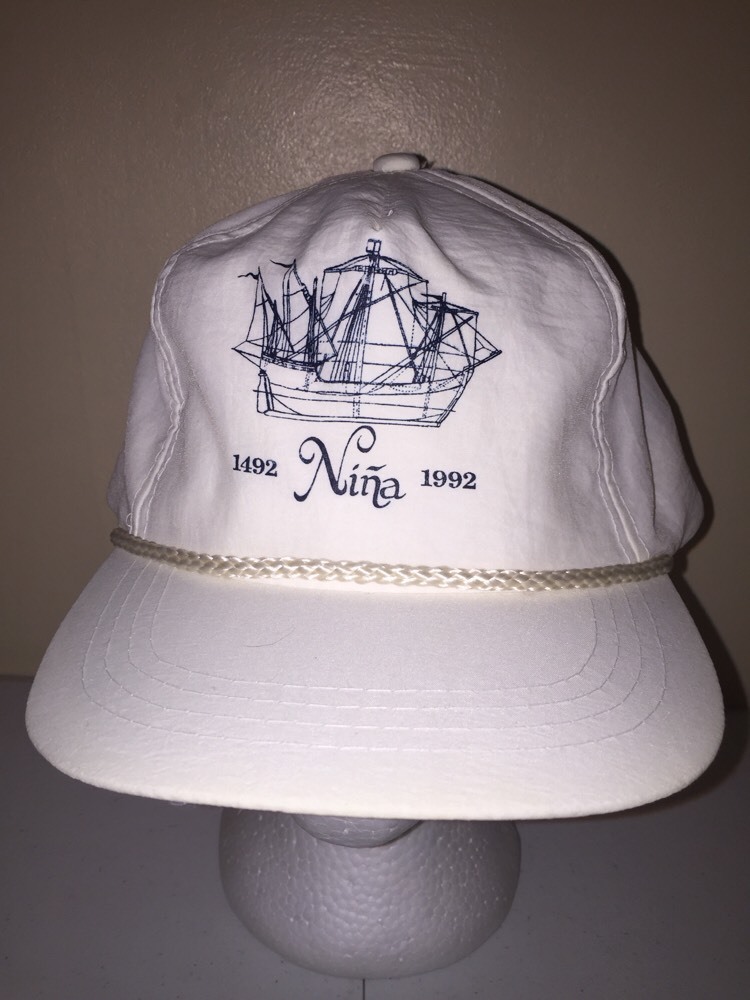 NINA SHIP PIONEER VINTAGE SNAPBACK Trucker Hat Baseball Cap Retro Rare D