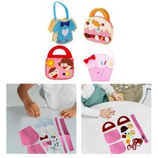 DIY Sewing Kit Activity Toy Cartoon Felt Handbag Material Lightweight Bag Making