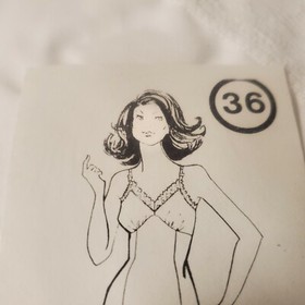 New Vintage STONE Apperial FULL SLIP Size 36 M USA Adjustable Snip A Length 01