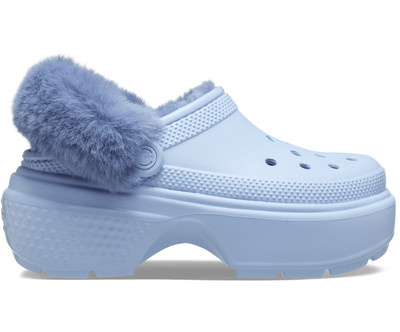 Crocs Unisex Classic Stomp Lined Clog - Blue Calcite