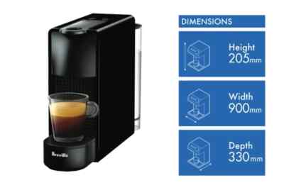 Working Nespresso Essenza Mini Solo coffee pod capsule machine no drip tray  Australia