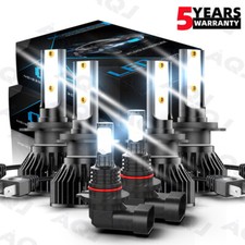 For Hyundai Tiburon 2003 2004 2005 2006 Combo Led Headlight Fog Light Bulbs