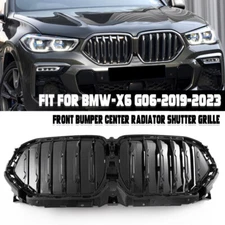 Front Radiator Grille Active Air Shutter Grill with Motor Fits  2020+ BMW X6 G06