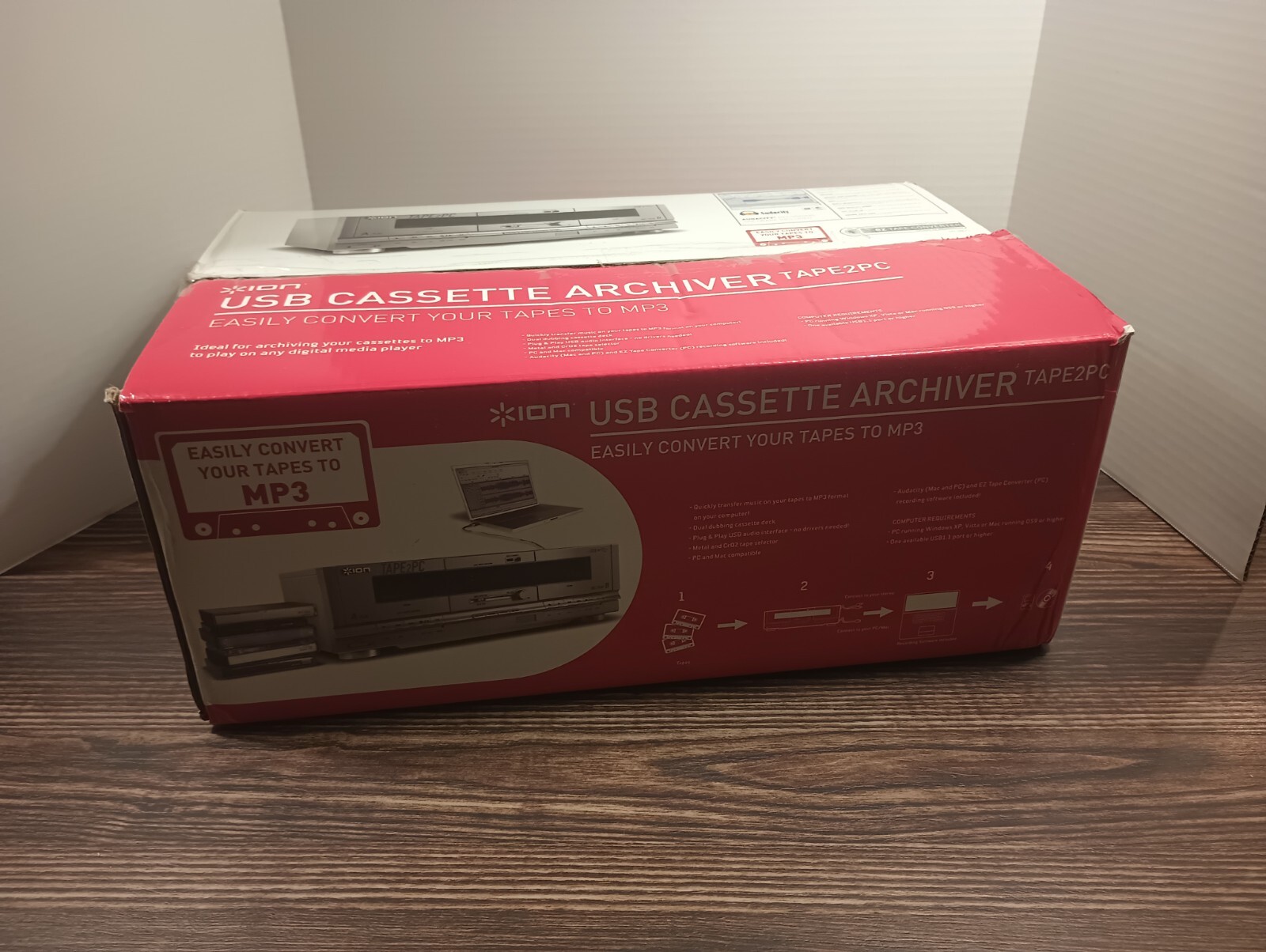 ION USB Cassette Archiver Tape2PC Recorder/Player Convert Tapes to MP3 NEW 855960000252 eBay