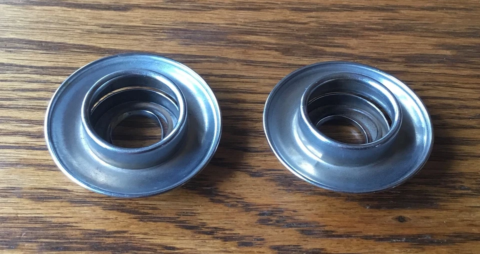 1940s 1950s HANDLE ESCUTCHEONS acabamento interior vintage - Imagem 4 de 4