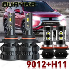 For Mitsubishi Eclipse Cross 2018-2020 6000K LED Headlights+Fog Lights Bulbs kit