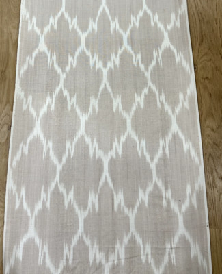 11 Yard  Yard HAND MADE UZBEK Natural SILK IKAT ADRAS FABRIC #7476