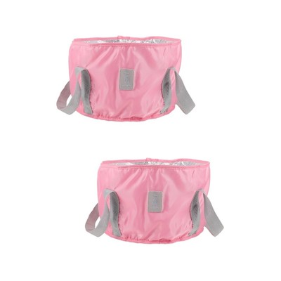  2pcs zusammenklappbarer Wasser Eimer Tragbarer Campingeimer Wasserhalter