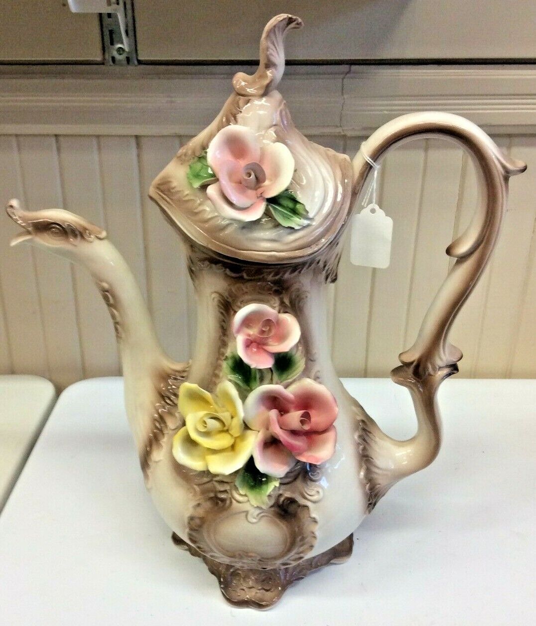 Antique Capodimonte Teapot - A | eBay