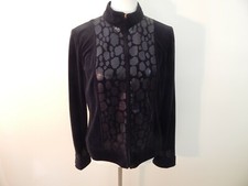 St. John Collection Black Jacket with Paillettes - Medium