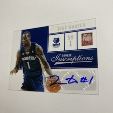 2013 Panini Donruss Elite Tony Wroten Transparent Auto Autograph Grizzlies