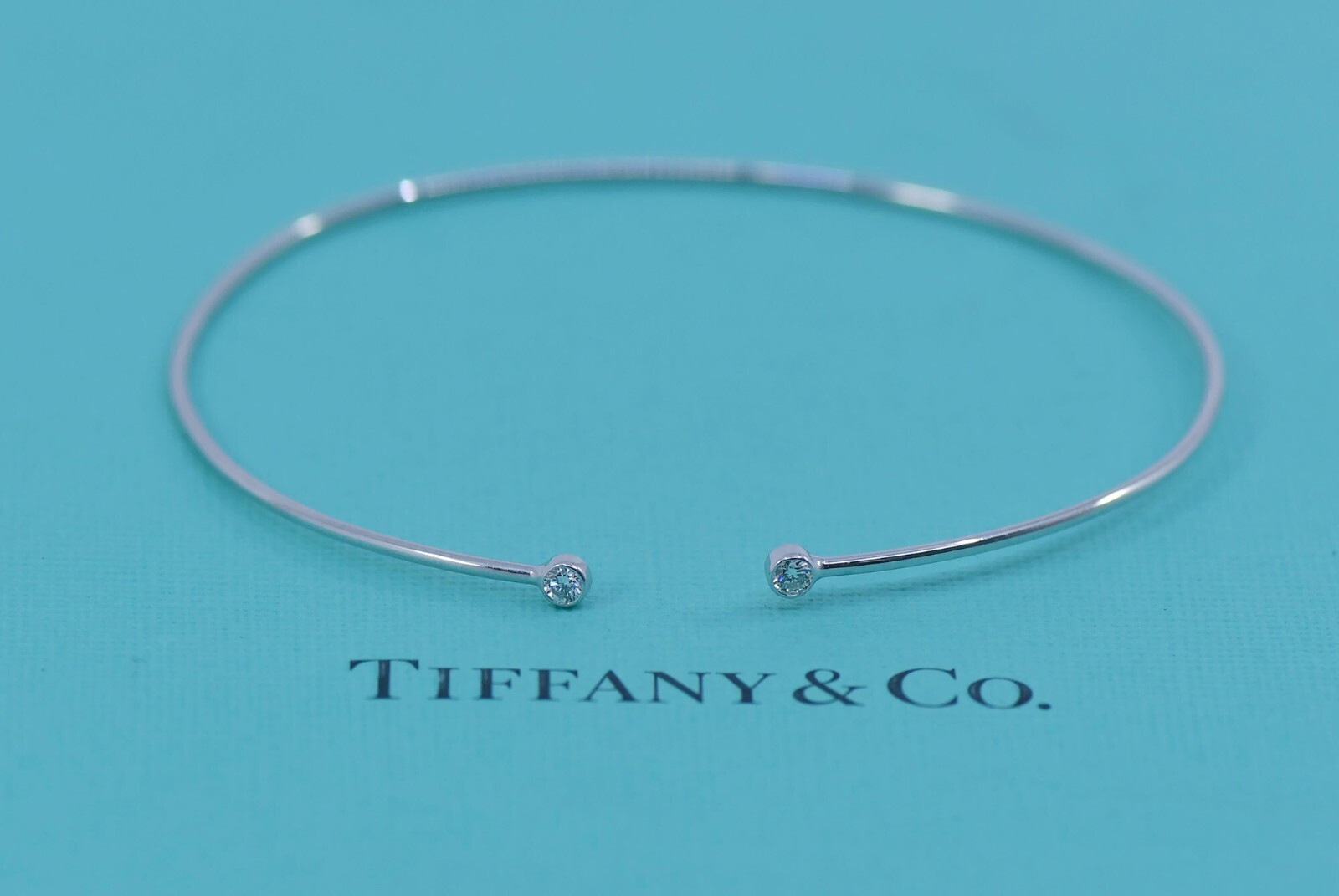 Tiffany & Co Elsa Peretti Diamond Platinum Tennis Bracelet