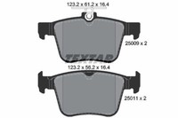 Textar 2500901 Textar Bremsbelagsatz, Scheibenbremse FüR Audi Cupra Seat Skoda