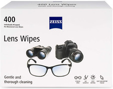 ZEISS Pre-Moistened Alcohol Wipes, Glasses Cleaner, 400 Count