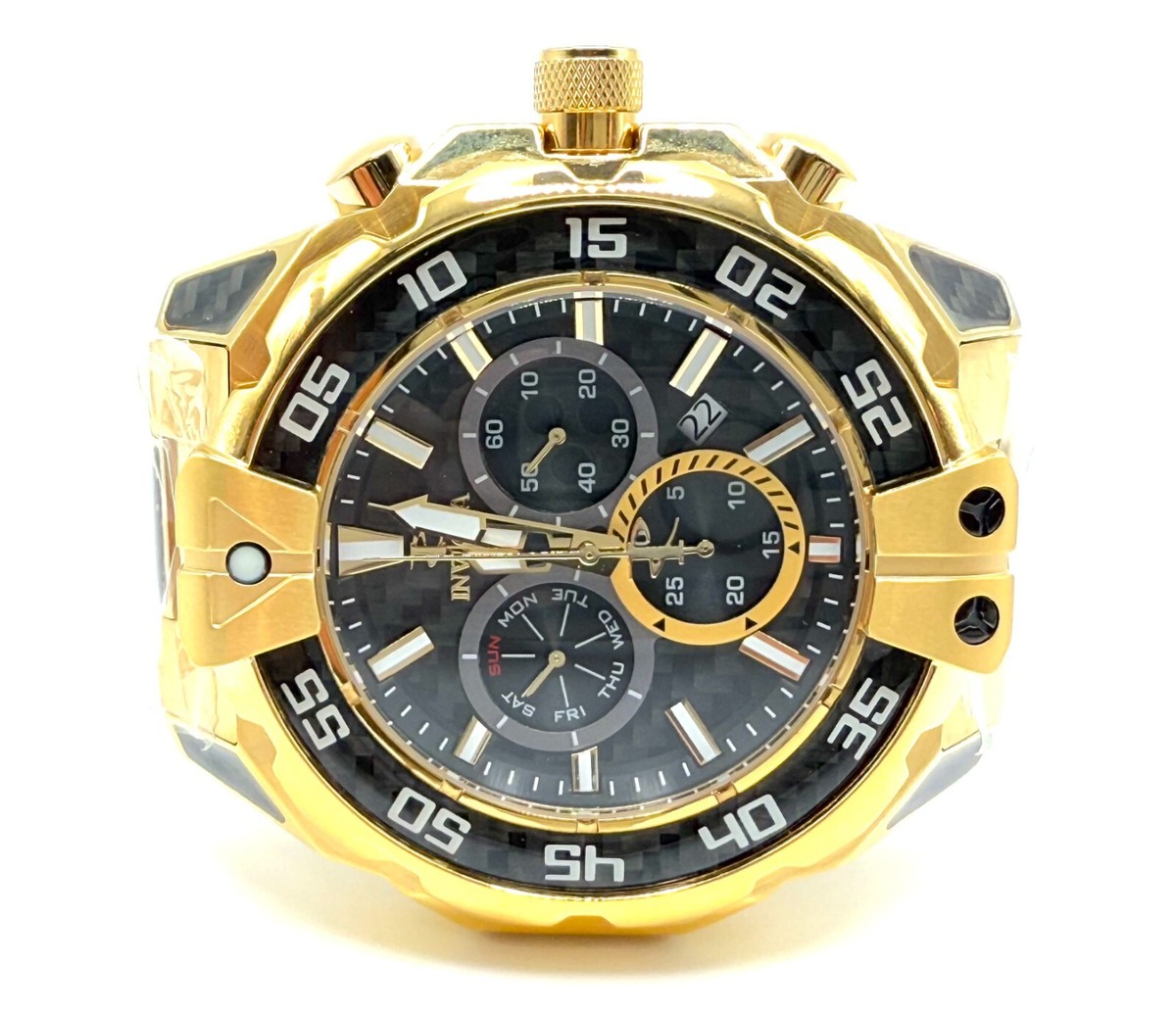 INVICTA WATCH Carbon Hawk 37704 Z60 57mm Quartz / SWISS MADE