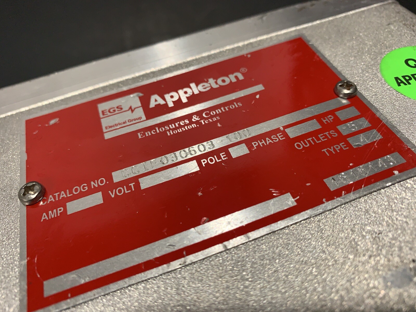 EGS Appleton 7”x 4.50”x 5.50” Explosion Proof Enclosures Box | eBay