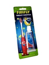 Crest Kids Firefly Smiley Gripper Toothbrush And Anticavity Toothpaste