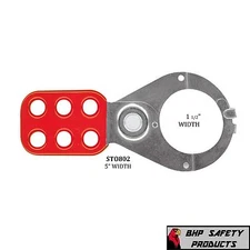SAFETY LOCKOUT HASP 1.5" INDUSTRIAL STEEL TAGOUT DEVICE 93201 (ABUS H712)