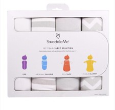 Swaddleme 1st Year Sleep Solution Pack Gray White Retail 59.99