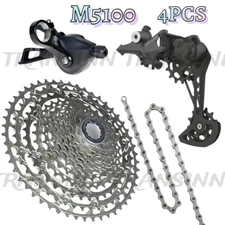 Shimano Deore M5100 11-51T 4pcs cassette Groupset w/HG601 128L Chain New