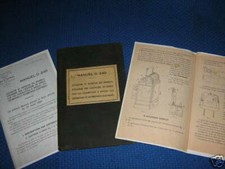 LAMPE SNCF train Copie du manuel D 240 Utilisation + entretien des appare