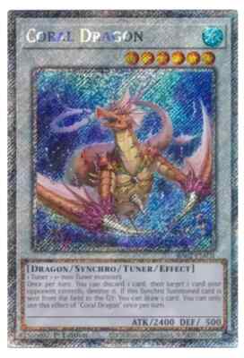 Coral Dragon RA02-EN031 Platinum Secret Rare 1st NM Yugioh DNA GAMES