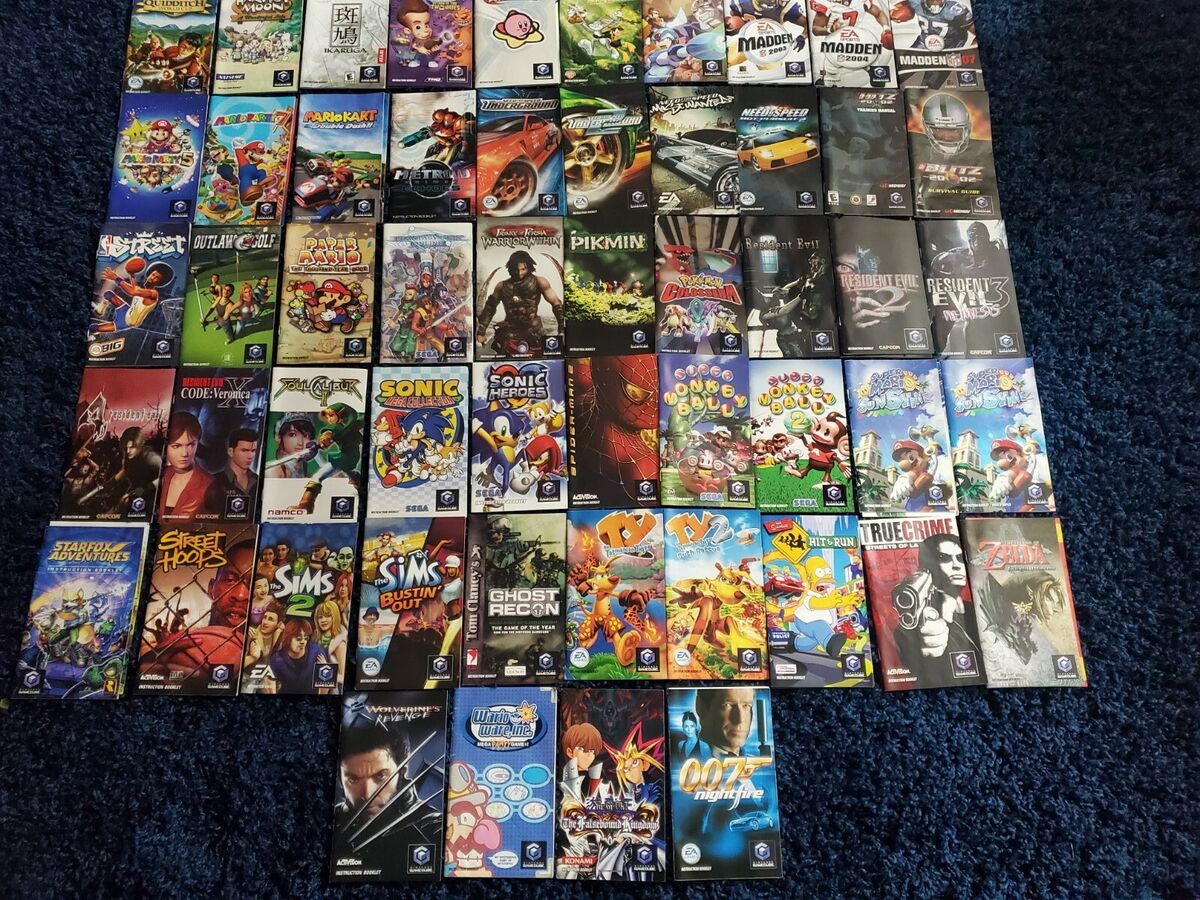 Huge Nintendo GameCube Game MANUAL ONLY Lot -Pick And Choose Huge Nintendo GameCube Game MANUAL ONLY Lot -Pick And Choose
