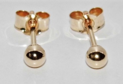 4 Mm Ball Stud Earrings In 9K Gold - Foto 2