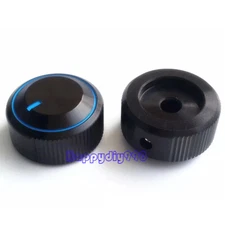 30X16mm Black Aluminum volume potentiometer Knob 6.0mm Hole for Guitar Amp