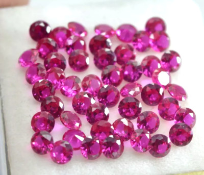 Natural Pink Color Sapphire 3 mm Round Cut Lot 10 Pcs Certified Loose Gemstone