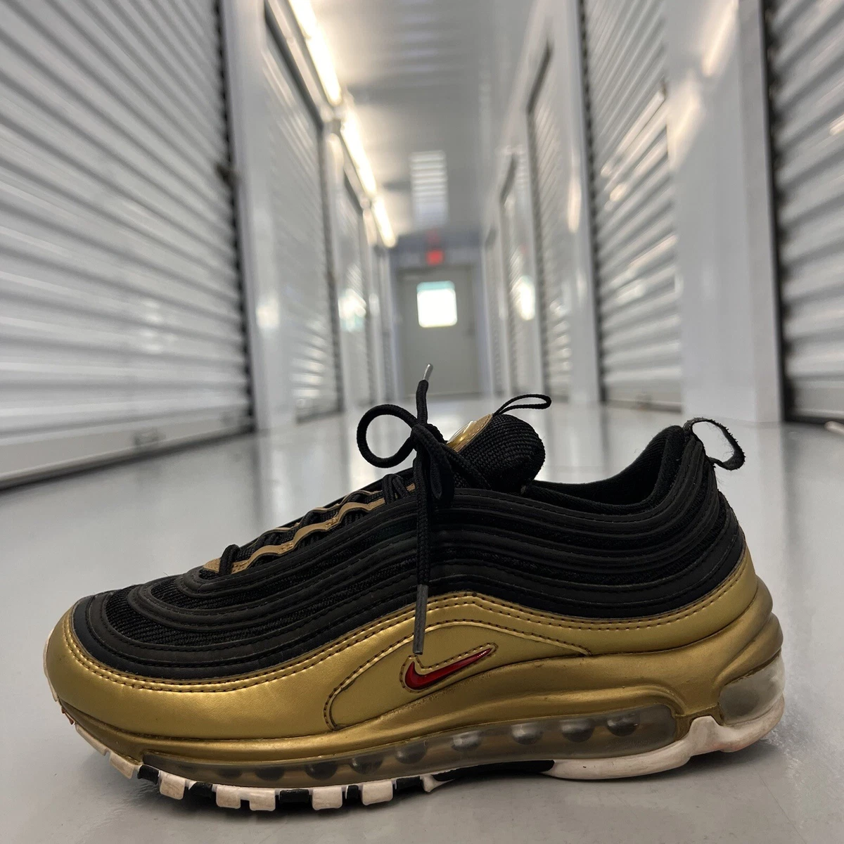 Nike Air Max 97 Black Metallic Gold Men's - AT5458-002 - US