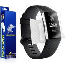 ArmorSuit MilitaryShield Fitbit Charge 3 Screen Protector  White Carbon Skin