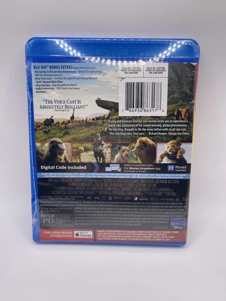 The Lion King (2019 Blu-ray/DVD) - Image 2 of 2