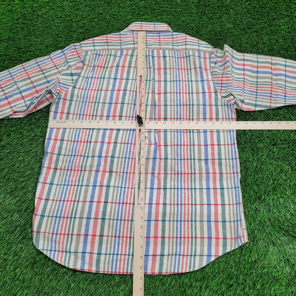Vintage Boston Traders Button Shirt Large 23x31 Blue Pastel - Image 4 of 4