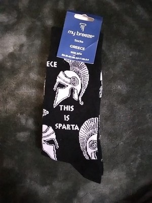 Adult Socks - This Is Sparta - Greece - Size S-M - Brand New - US 5-9 Foot
