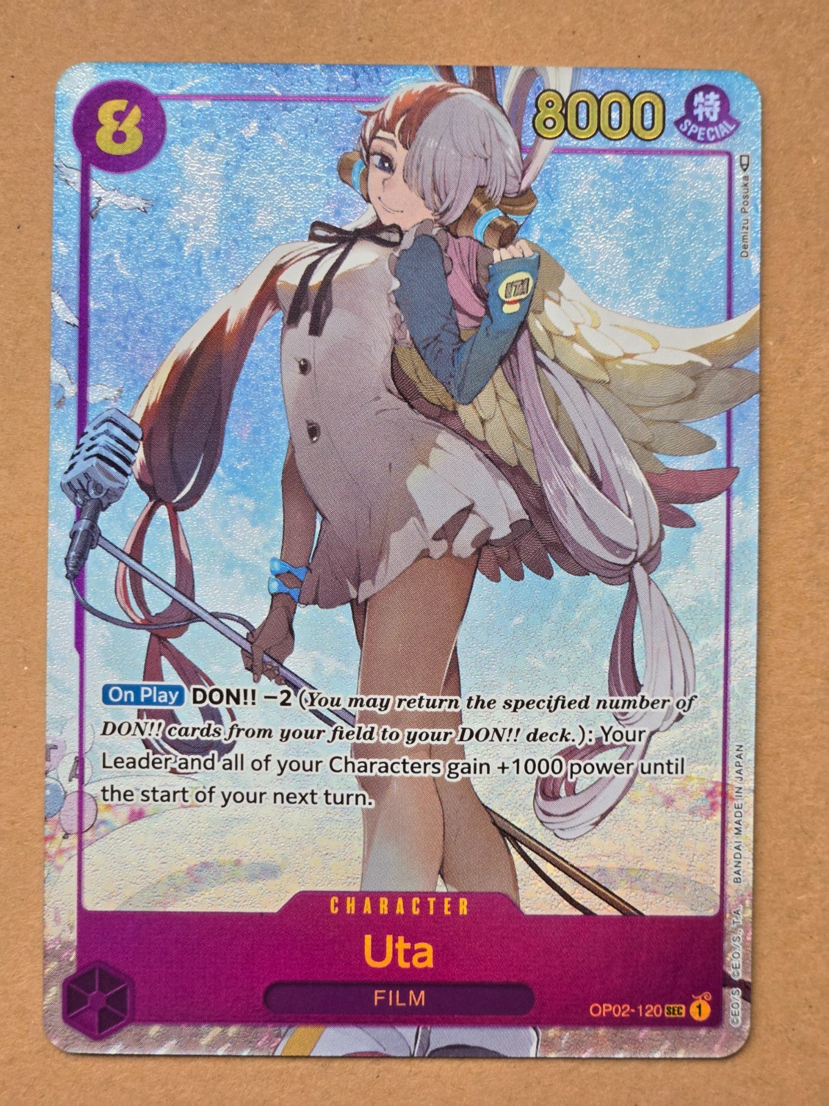 Uta 2023 Paramount War #OP02-120 Secret Rare (Alternate Art) Price 