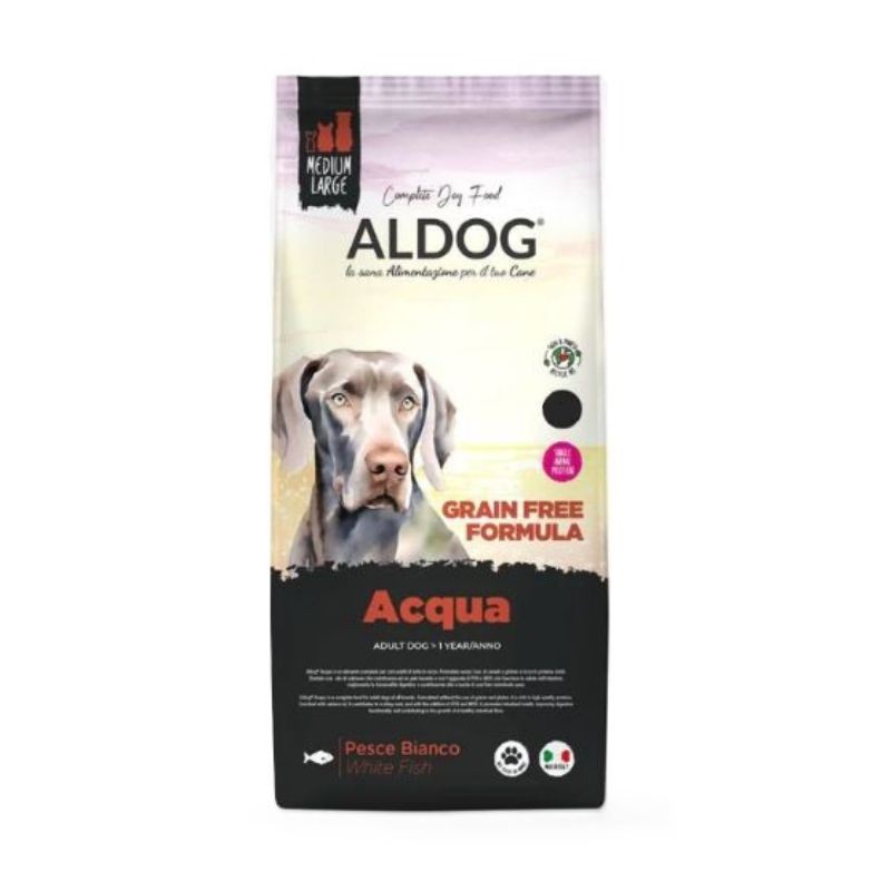 Aldog Acqua Pesce Bianco Piselli 10kg Adult Grain Free - Offerta
