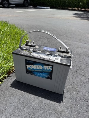 Power-Tec 12V AGM Deep Cycle Marine Battery - Group 27 - 8A27M