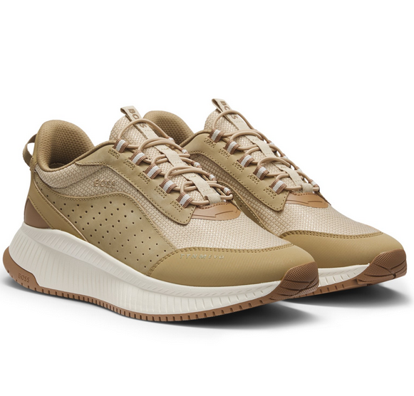 ボス HUGO BOSS TTNM EVO RUNN MENUTP MENS SNEAKERS BEIGE 50552894280 | eBay