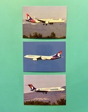 3 HAWAIIAN AIRLINES 717, A321, 330 FLEET TRADING CARDS