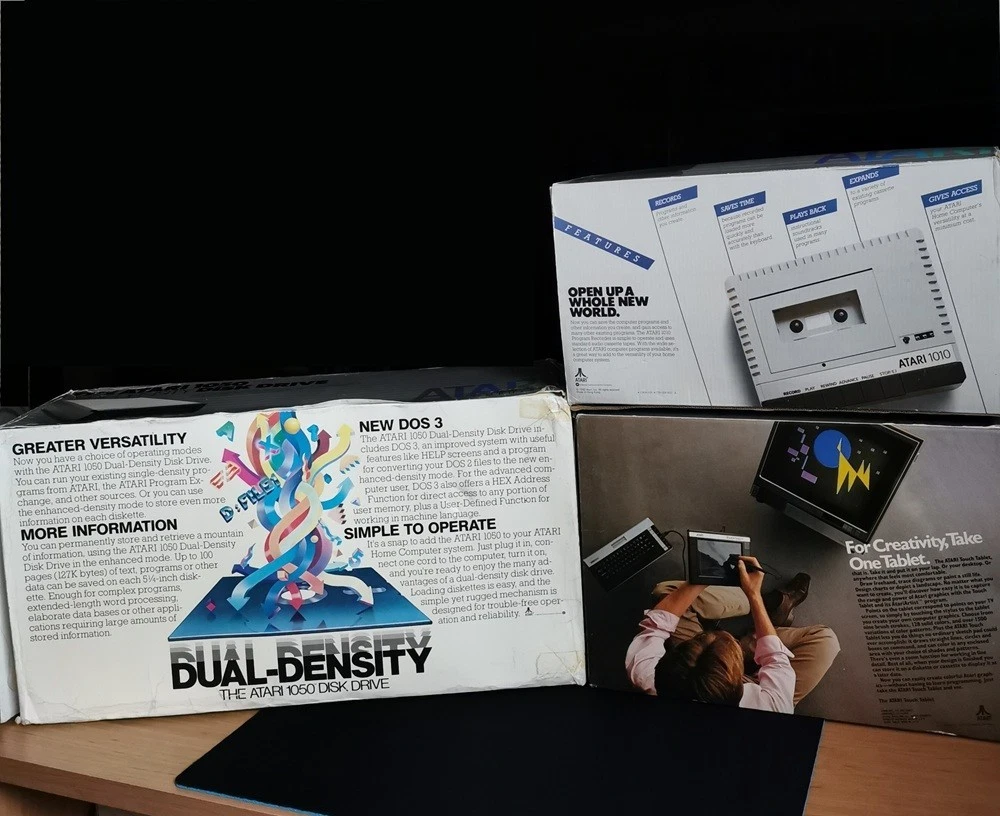 Additional photo for Complete Atari 8-Bit System Collection: 1050 Disk Drive, 1010 Program Recorder, and Touch Tablet