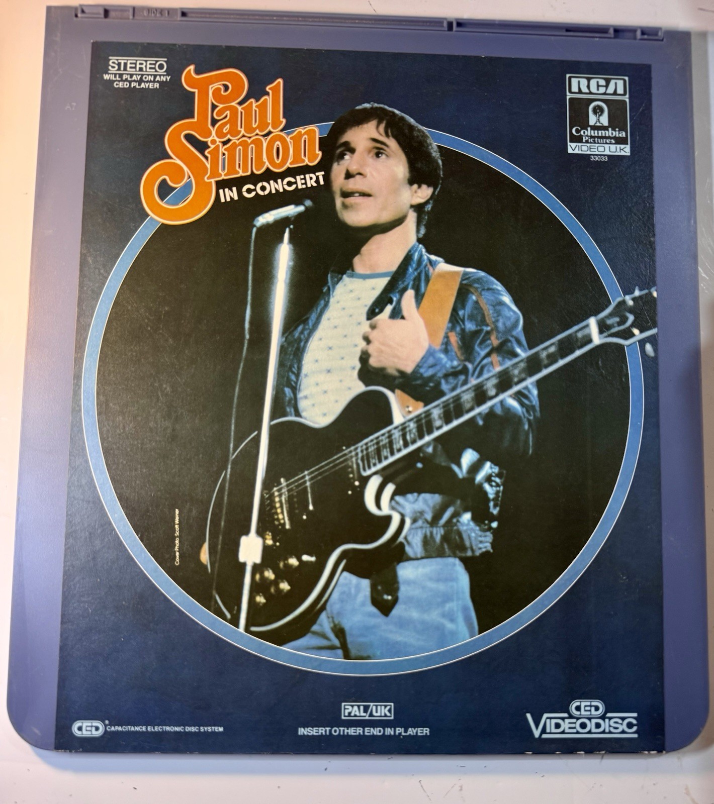 Paul Simon In Concert RCA CED Selecta Vision Capacitance Video Disc - Vintage