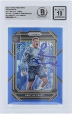 Brutus Creed WWE Signed 2023 Panini Prizm Blue #171 #/199 BAS Fanatics 10 Card