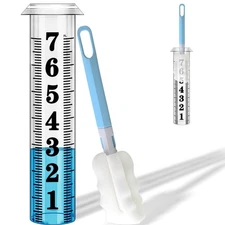 Rain Gauge Replacement Tube,Accurate 7 Inch Capacity Rain Gauge Tube,Upgraded