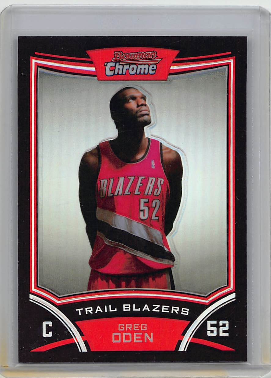 2008-09 Bowman #52 Greg Oden Chrome Refractors #/499
